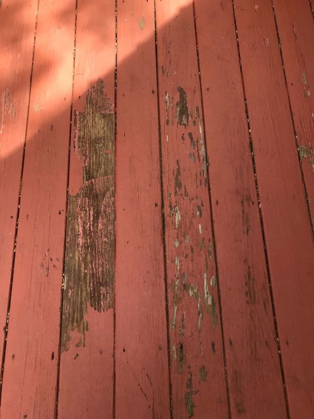 q i had someone paint my deck and it started peeling very soon after w