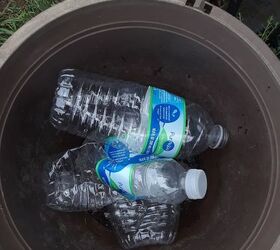 save on potting soil and recycle plastic bottles at the same time