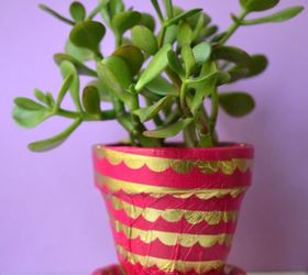 s 22 idea to make your terra cotta pots look oh so pretty, Decorate it with tissue paper