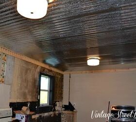s 17 impossibly creative ceiling ideas that will transform any room, Put up panels of metal roofing