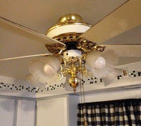 s 17 impossibly creative ceiling ideas that will transform any room, Repaint Your Ceiling Fan To Brighten The Room