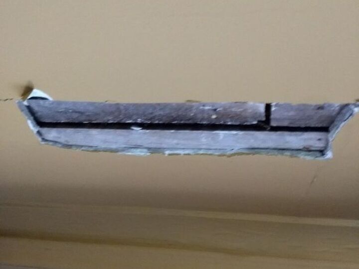 q plaster has fallen from our ceiling in a 12 x 4 chunk
