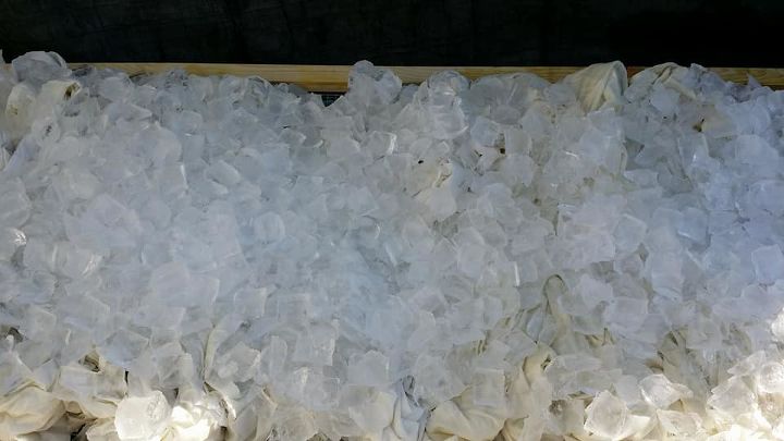 tonalidade de gelo em grande escala