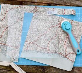 If you have old maps lying around, use them for this clever idea