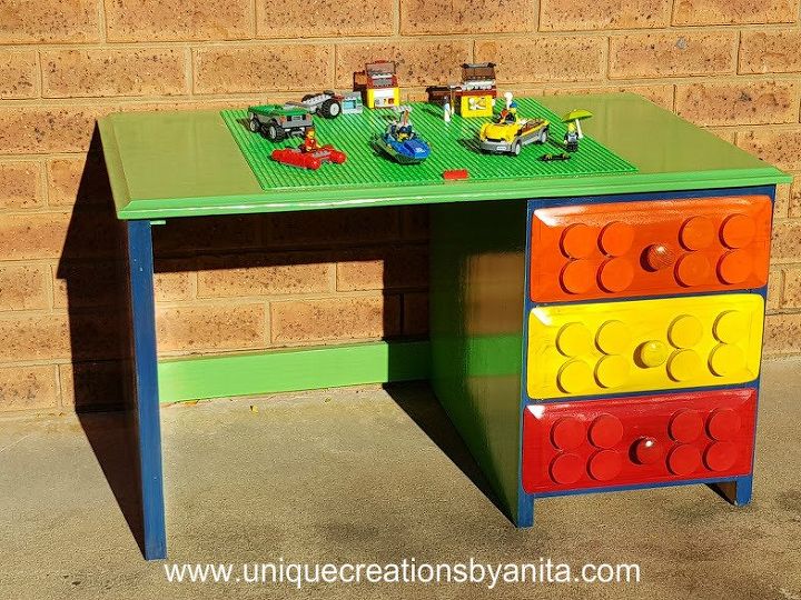mesa de almacenamiento y juego lego, Tabla de bloques de construcci n para ni os peque os