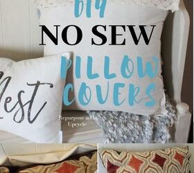 easy diy no sew pillow covers