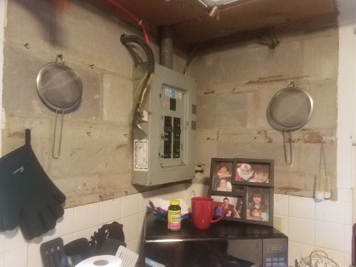 q how is the best way to disguise a breaker box in the kitchen