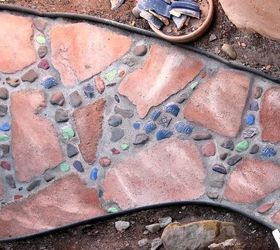 s upgrade your backyard with these 30 clever ideas, Turn your walkway into a mosaic masterpiece