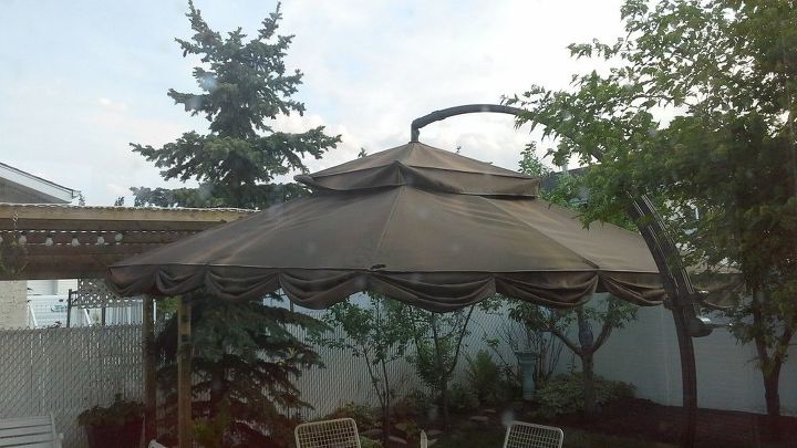 q can we renew this cloth patio umbrella