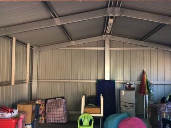 q how to line a colour bond shed to use as a home day care room