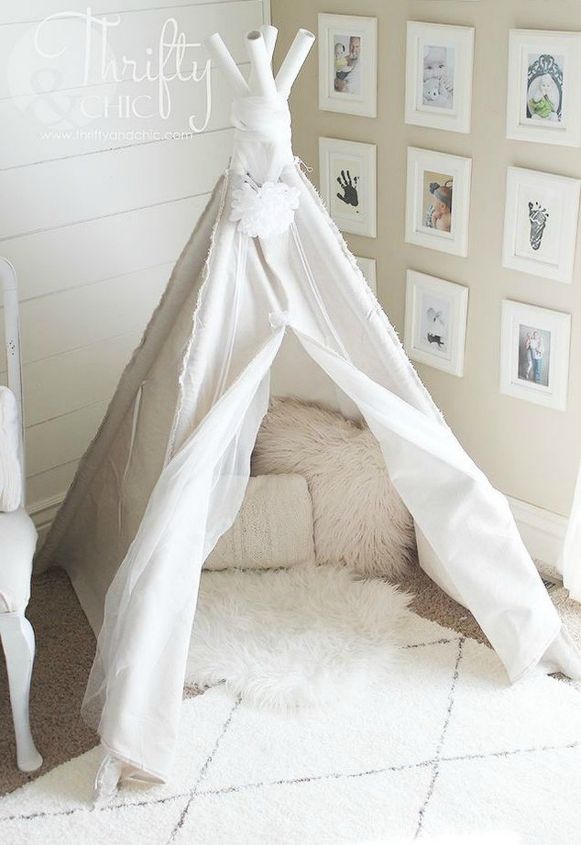 s why everyone is grabbing pvc pipes for their home decor, They can turn into shabby chic play tents
