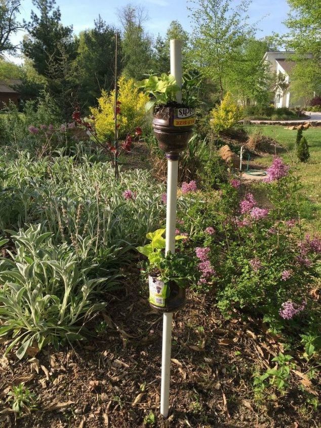 s why everyone is grabbing pvc pipes for their home decor, They can be sturdy standing planters
