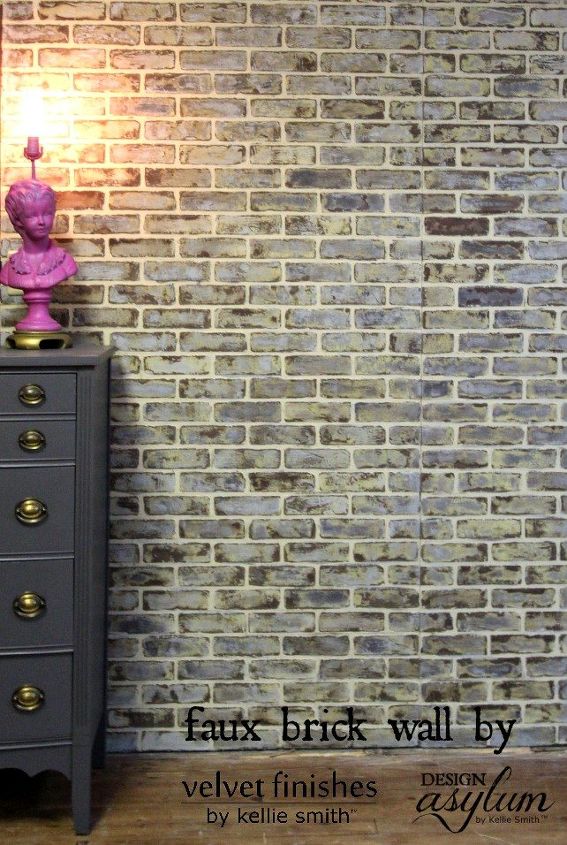 s here s how you can diy the hottest home decor trends of 2018, Update With Faux Brick