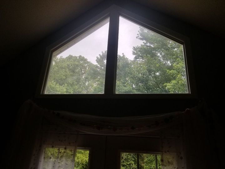 q how can i fix the problem with the sunlight coming in triangle windows