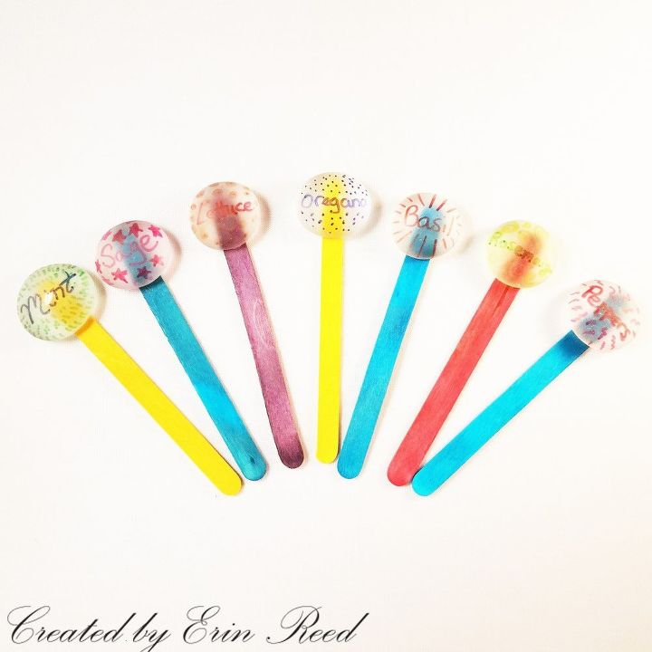 easy colorful plant markers