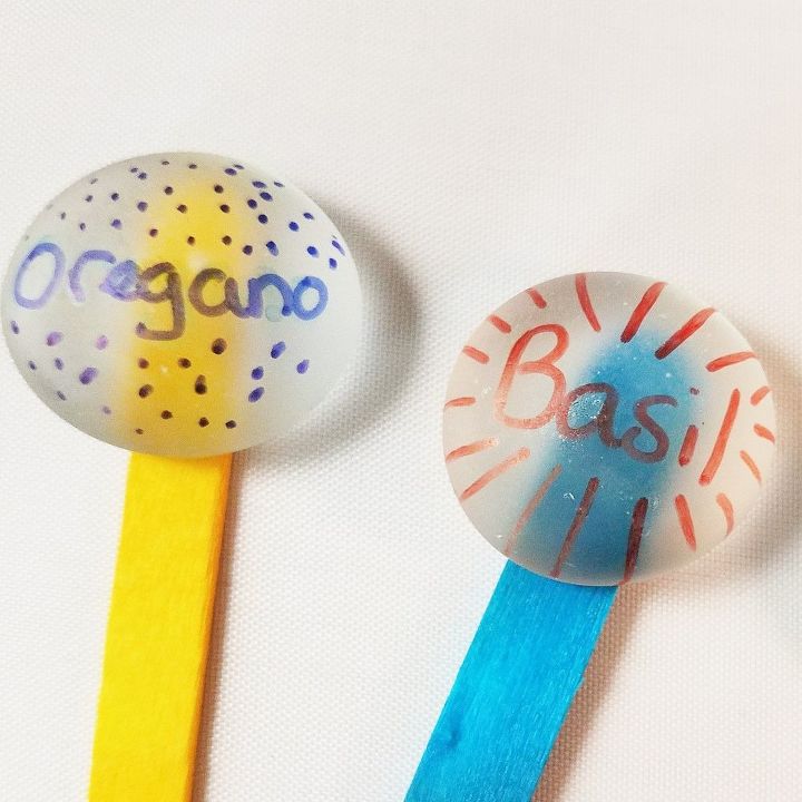 easy colorful plant markers