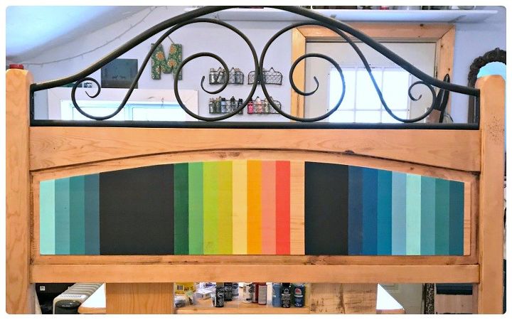 how to paint the mexican serape painted headboard