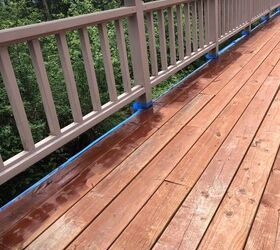 staining and sealing a deck