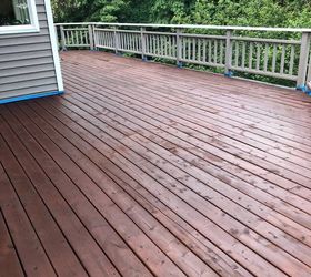 staining and sealing a deck
