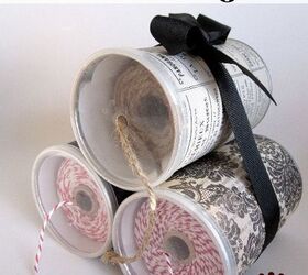 s 15 ways to recycle and create more storage at the same time, Use Pringles cans to store your twine