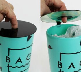 s 15 ways to recycle and create more storage at the same time, Make a plastic bag dispenser from a bottle