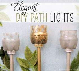 s 15 things to do with scrap material, Elegant Path Lights From Soda Bottles