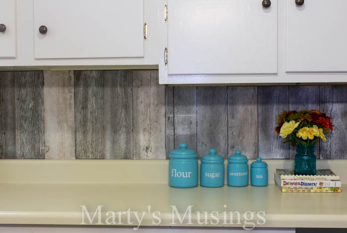 s make your kitchen beautiful with these inexpensive ideas, Add A Fence Board Backsplash