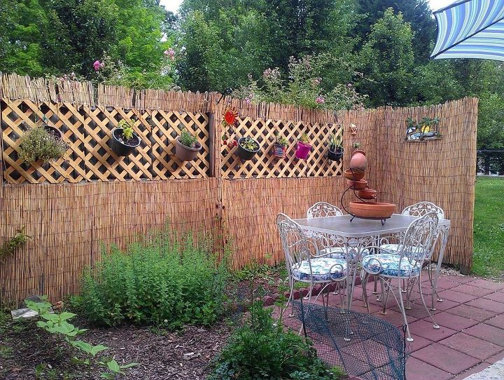 s copy one of these lovely lattice ideas for your home, Patio Fence Coverup