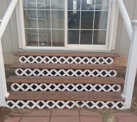 s copy one of these lovely lattice ideas for your home, Updated Outside Stairs