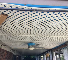 s copy one of these lovely lattice ideas for your home, Patio Ceiling Disguise
