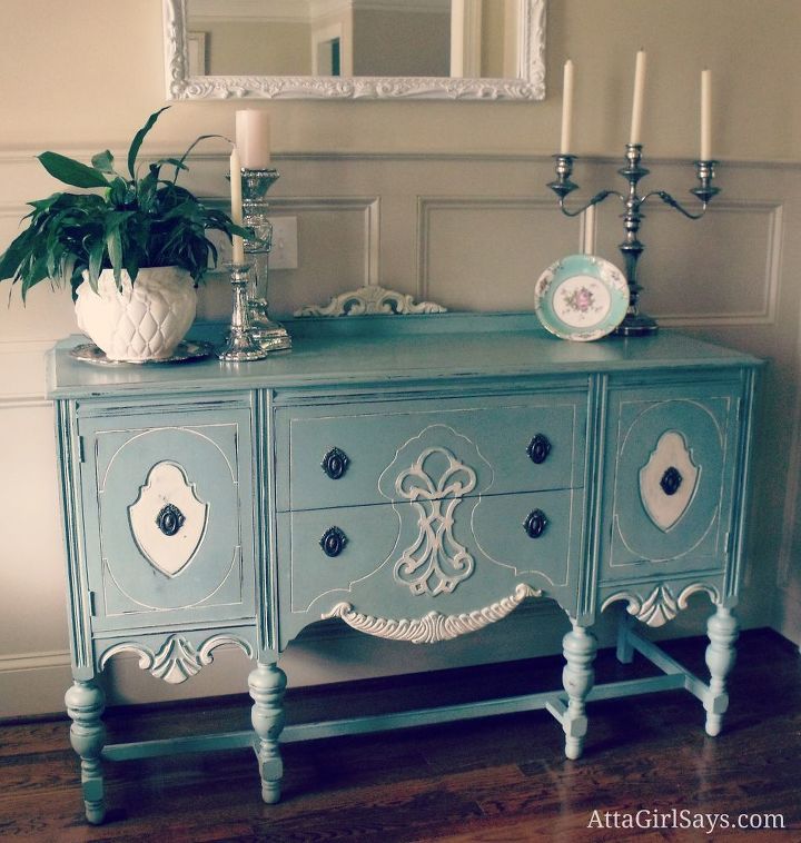 s 18 ideas to keep you from feeling blue, Hand painted furniture