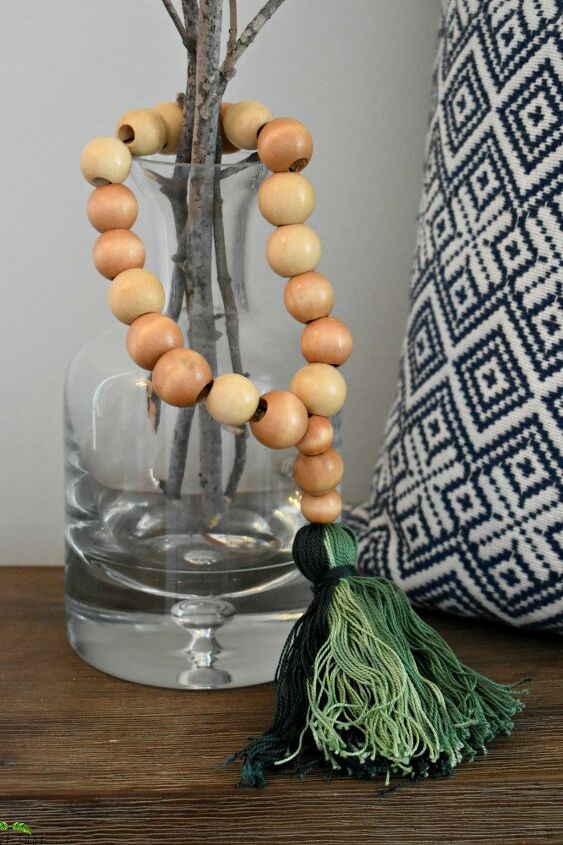 diy wood bead ombre tassels