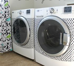 s 21 ways to have more polka dots in your life, Styled Washer Dryer