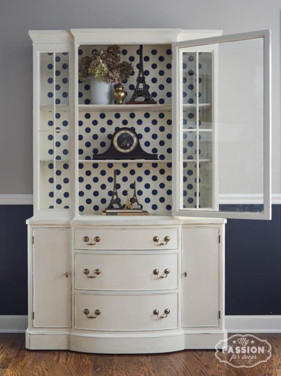 s 21 ways to have more polka dots in your life, Easy China Cabinet Update