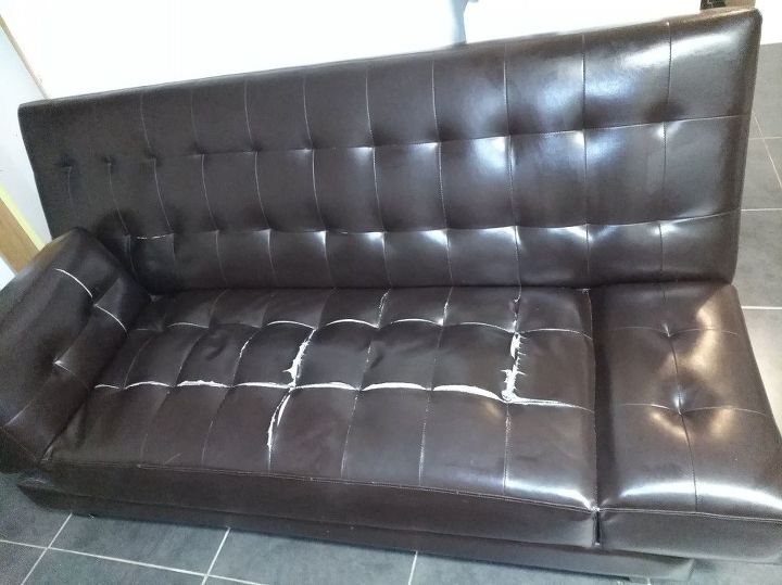 Repair Faux Leather Couch Hometalk, How To Fix Tear In Faux Leather Sofa
