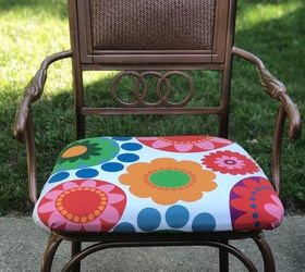 Colorful Outdoor Chair Makeover