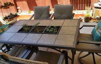 Herb Garden in Patio Table