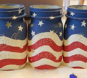 patriotic mason jar candle holders