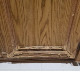 My Cabinets Are Pressed Wood Can They Be Repaired Hometalk