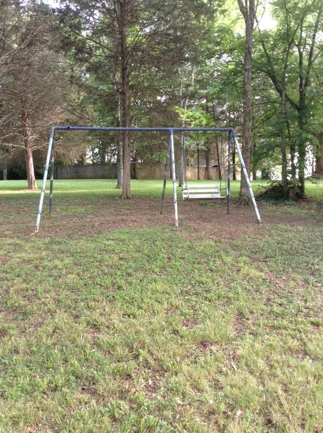 q should i brush or spray paint a 25 yr old swingset frame