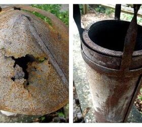 how to fix a rusty outdoor fireplace
