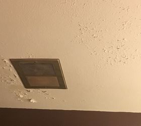 q my bathroom ceilings paint is peeling can anyone tell me how to stop
