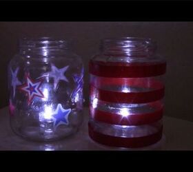 easy recycled jar 4th of july luminaries and more