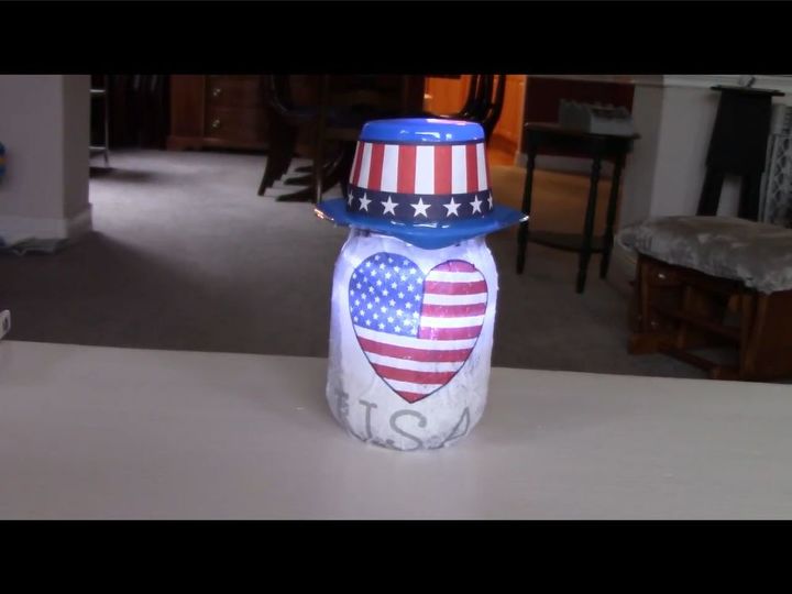 easy recycled jar 4th of july luminaries and more