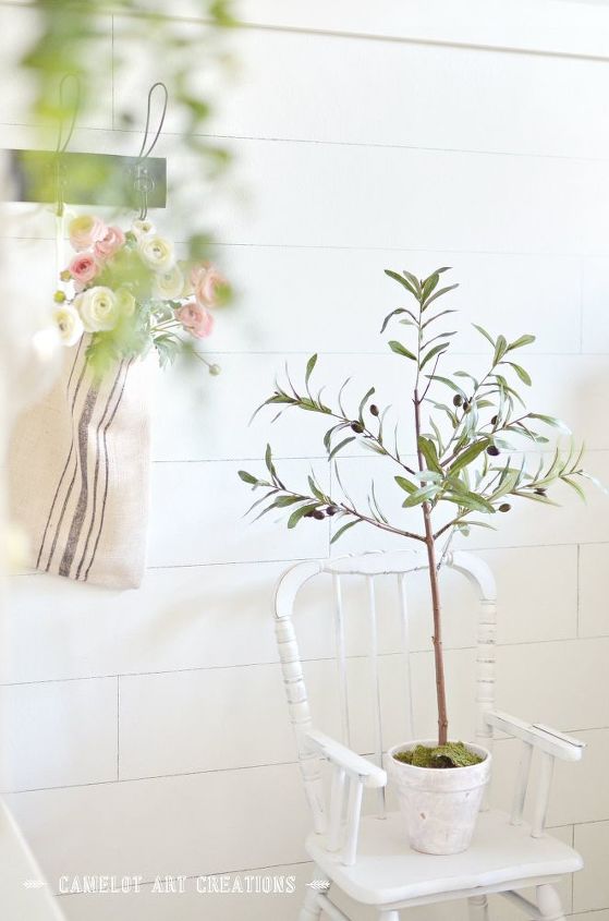 diy faux olive tree topiary