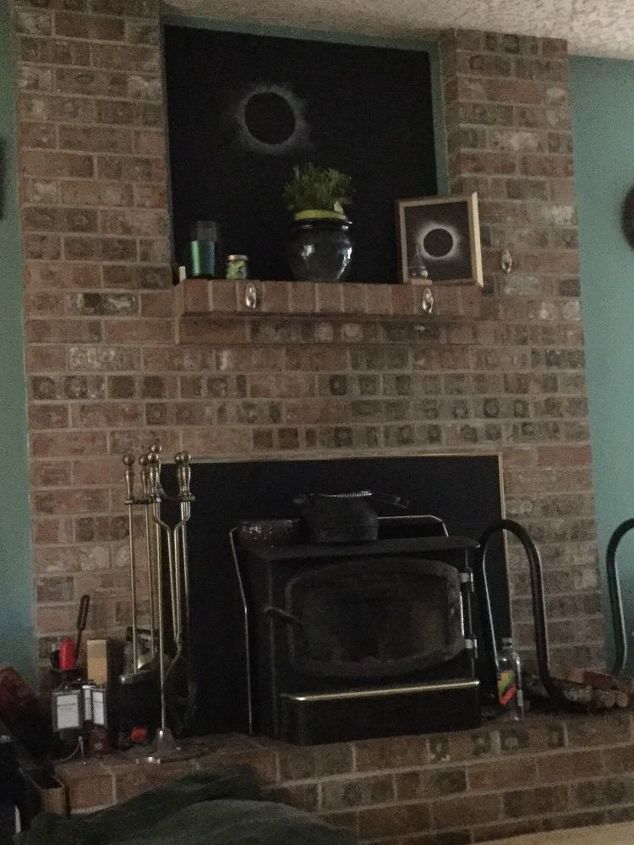 q what are some ideas for changing a 27 year old fireplace all brick