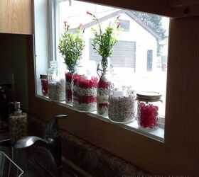 s everything red for canada day, Fish Tank Gravel Jars