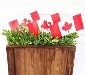 s everything red for canada day, Wreath Alternative Hanger Basket