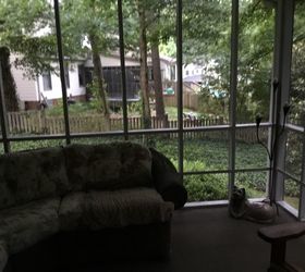q i want to put something on my screened porch to give me privacy