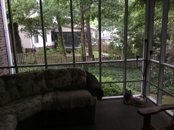 q i want to put something on my screened porch to give me privacy